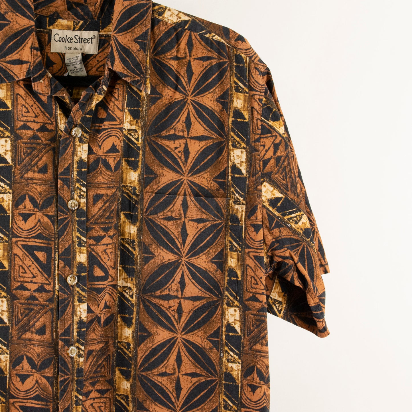 Camisa estampada marrón (M) Cooke Street