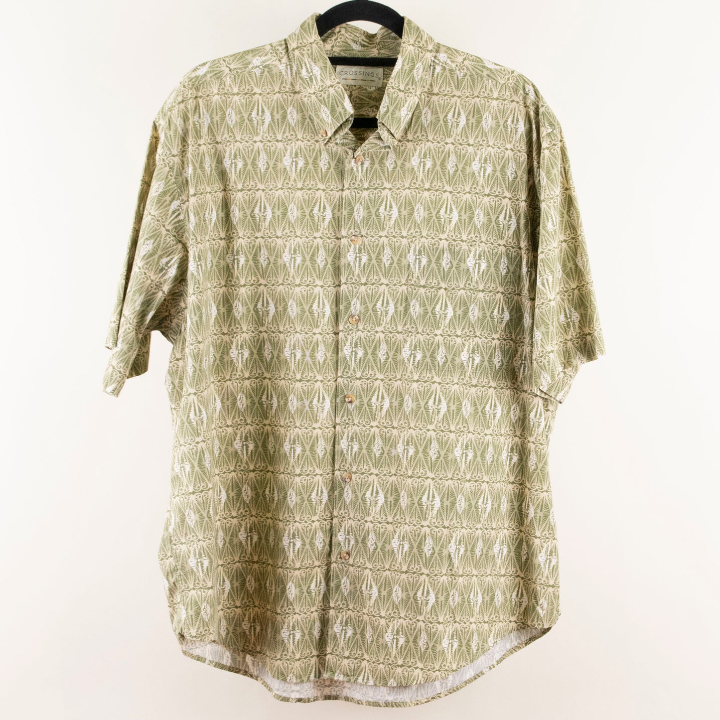 Camisa estampada verde (2XL)