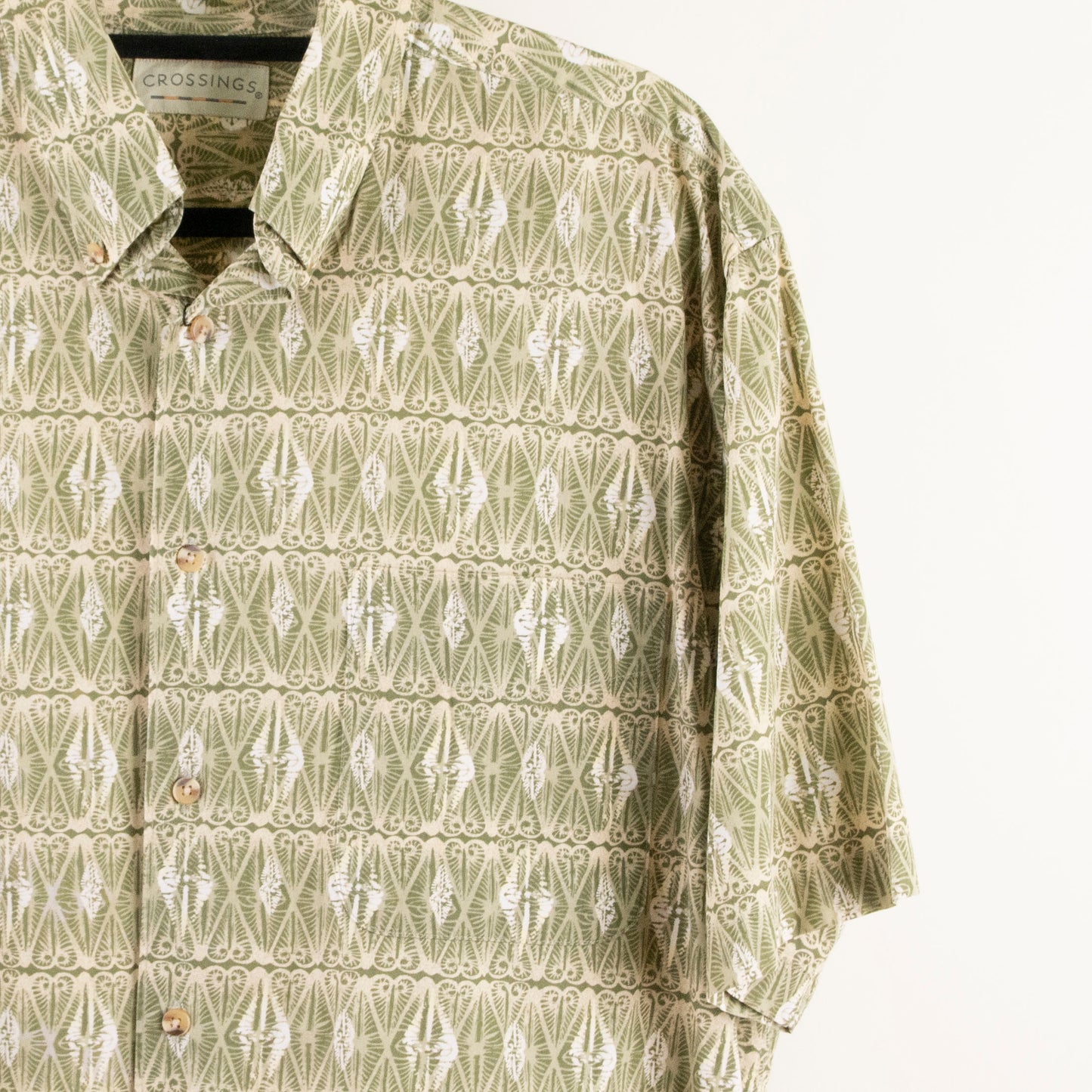 Camisa estampada verde (2XL)