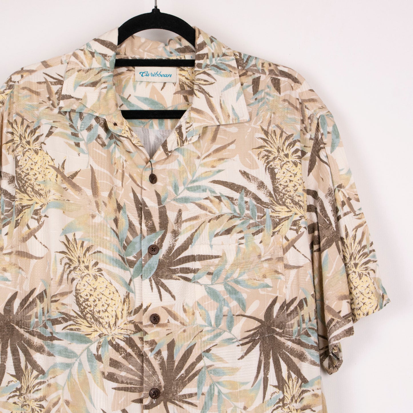 Camisa hawaiana beige (L) Caribbean