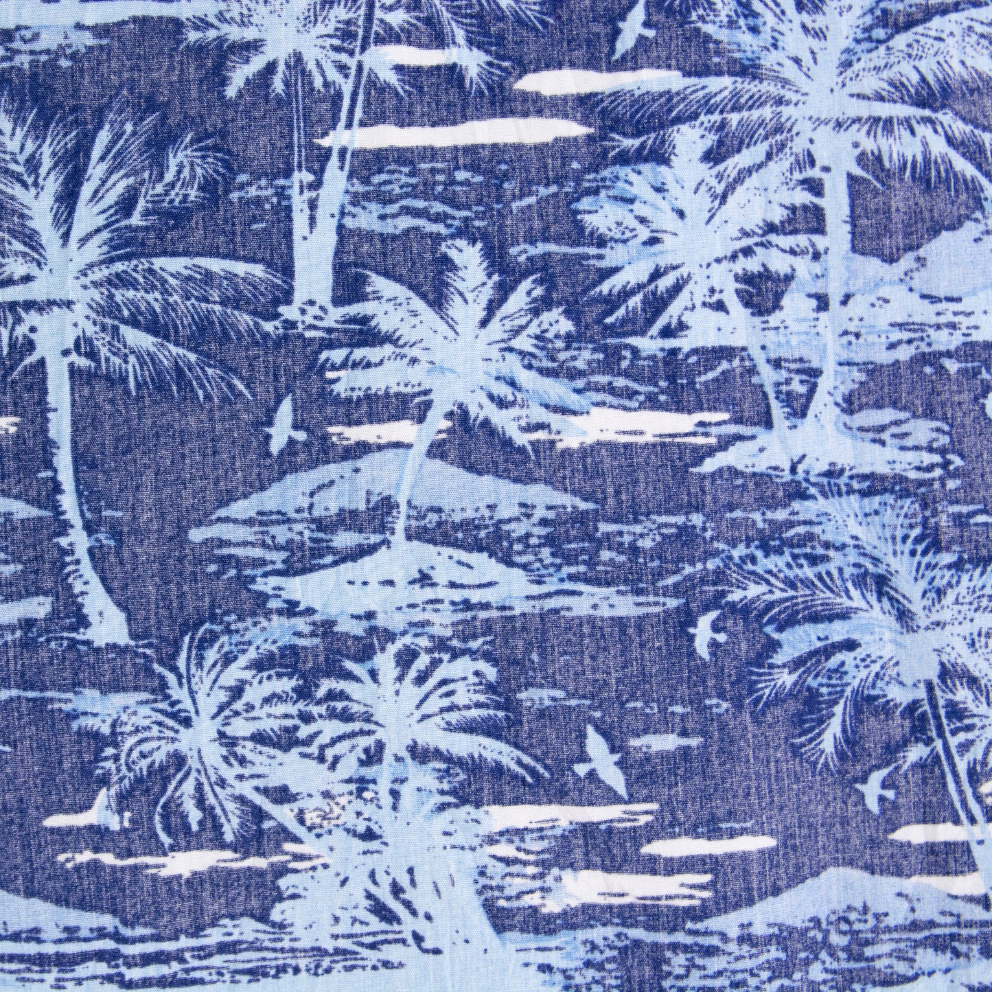 Camisa hawaiana azul (M) MBX Denim Wear