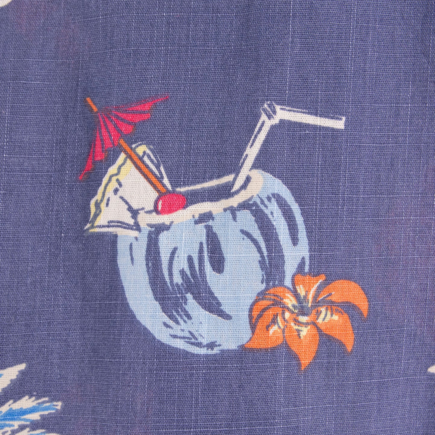 Camisa hawaiana azul (M) ST John's Bay