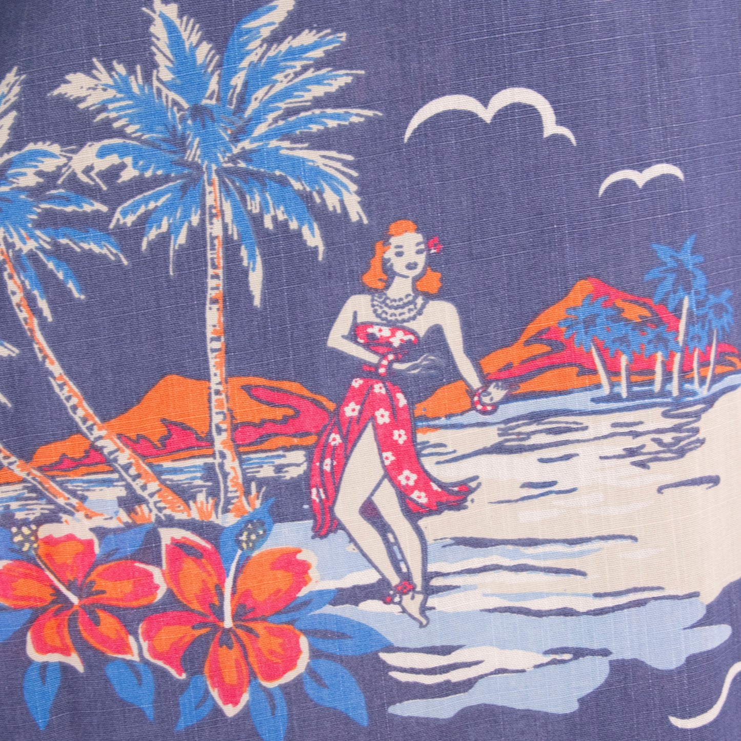 Camisa hawaiana azul (M) ST John's Bay