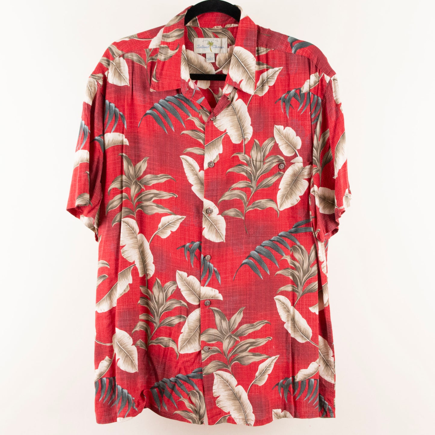 Camisa hawaiana rojo (L) Island Shores