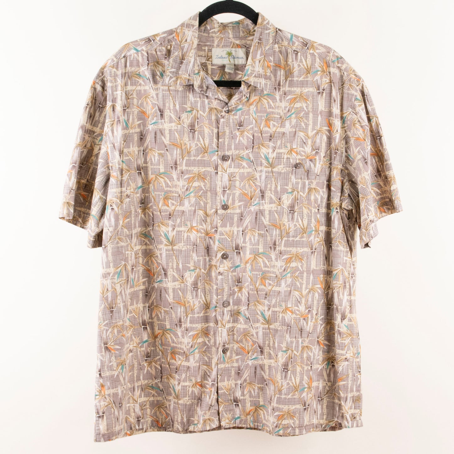 Camisa estampada marrón (L) Island Shores
