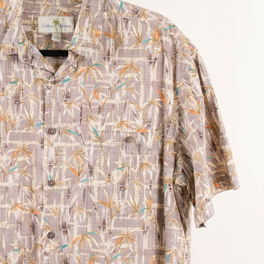 Camisa estampada marrón (L) Island Shores