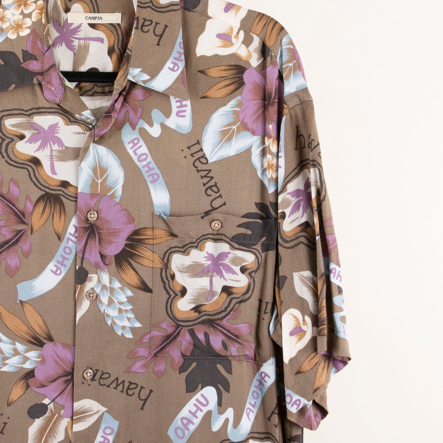 Camisa hawaiana marrón (L) Campia