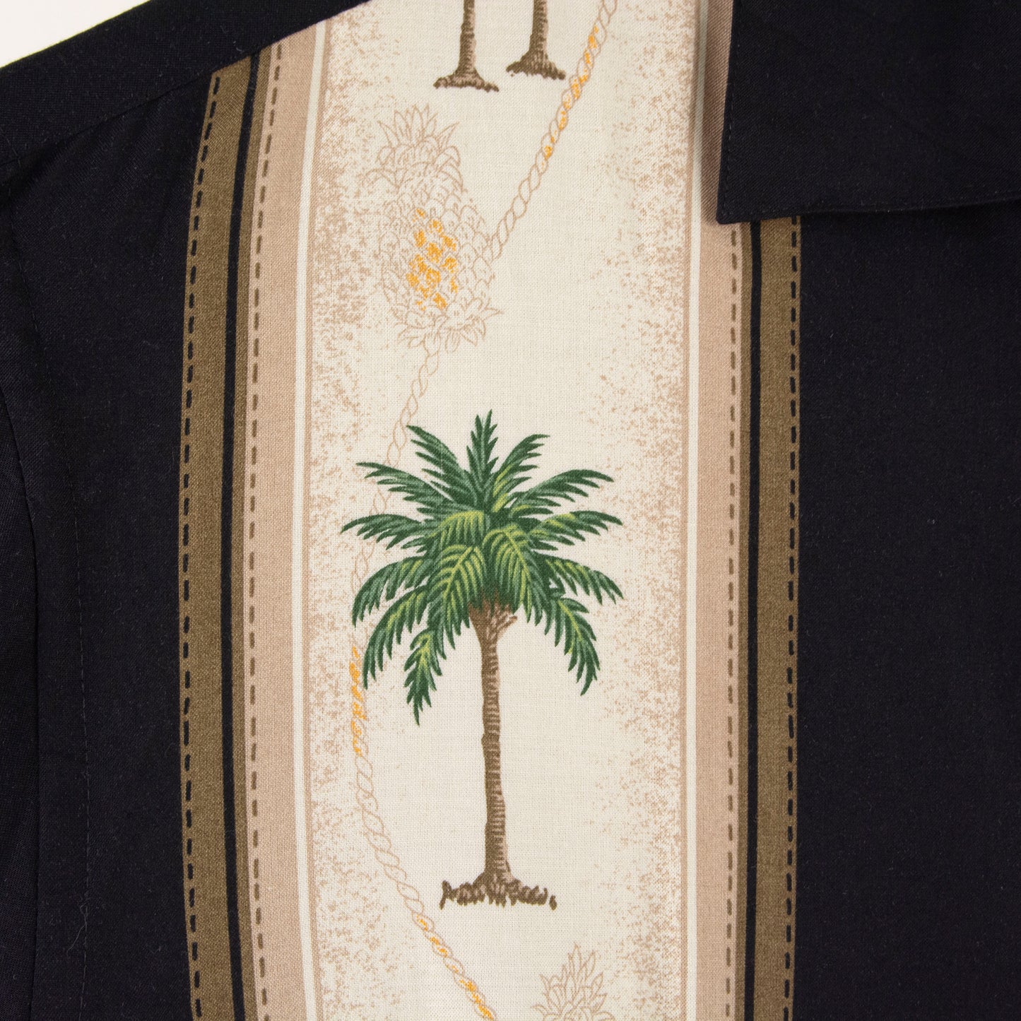 Camisa hawaiana negro (S) Campia