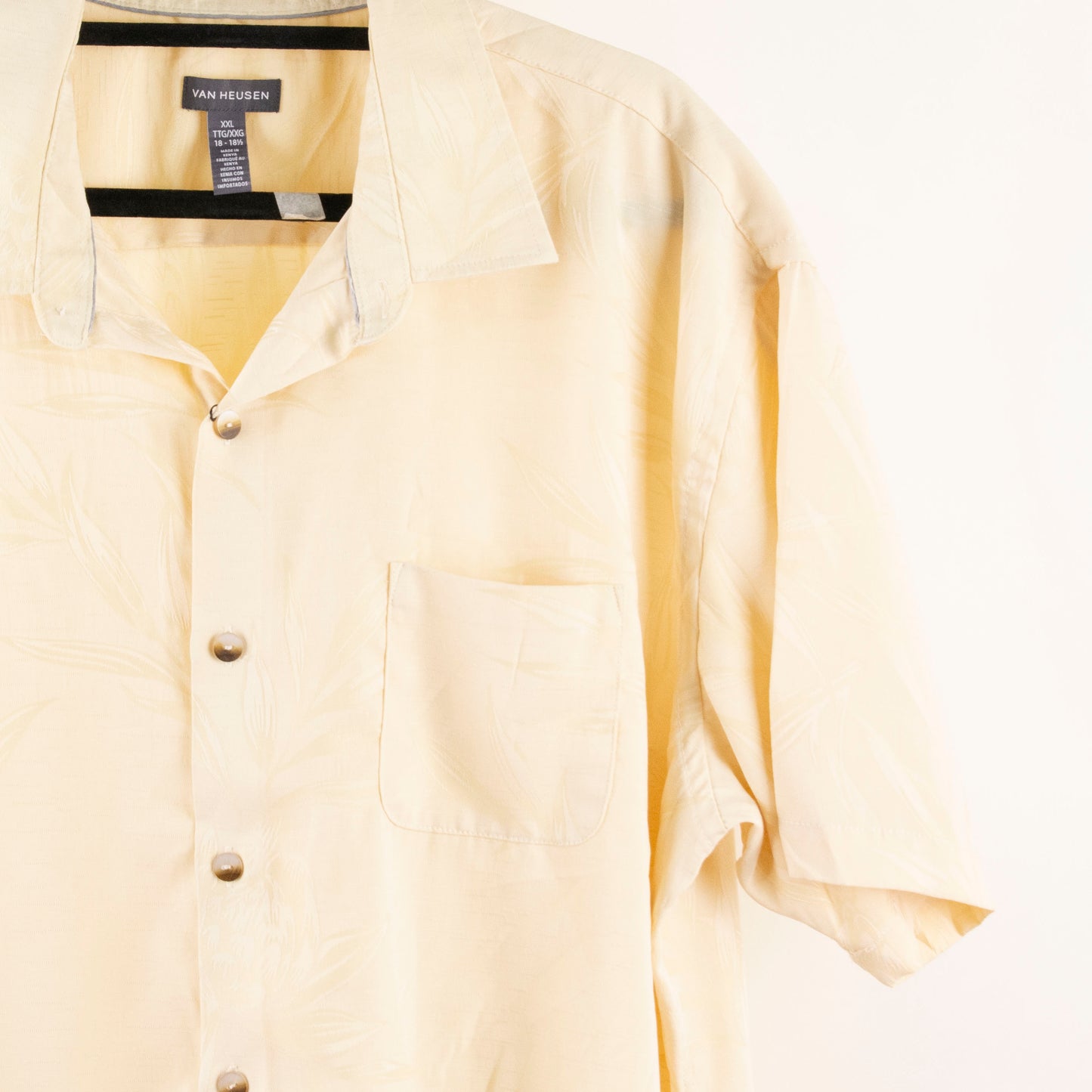 Camisa estampada beige (2XL) Van Heusen