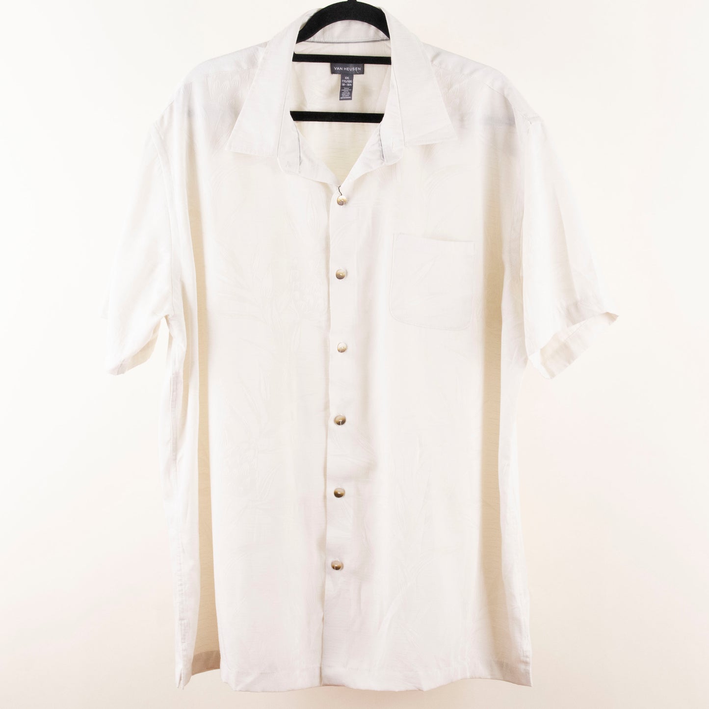 Camisa estampada blanco (2XL) Van Heusen