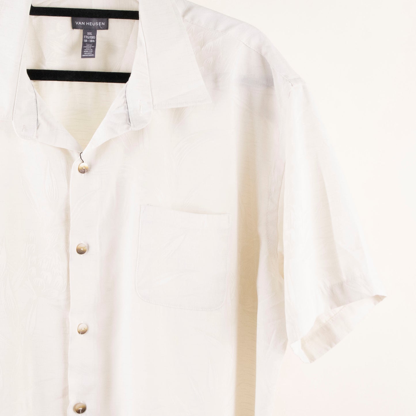Camisa estampada blanco (2XL) Van Heusen