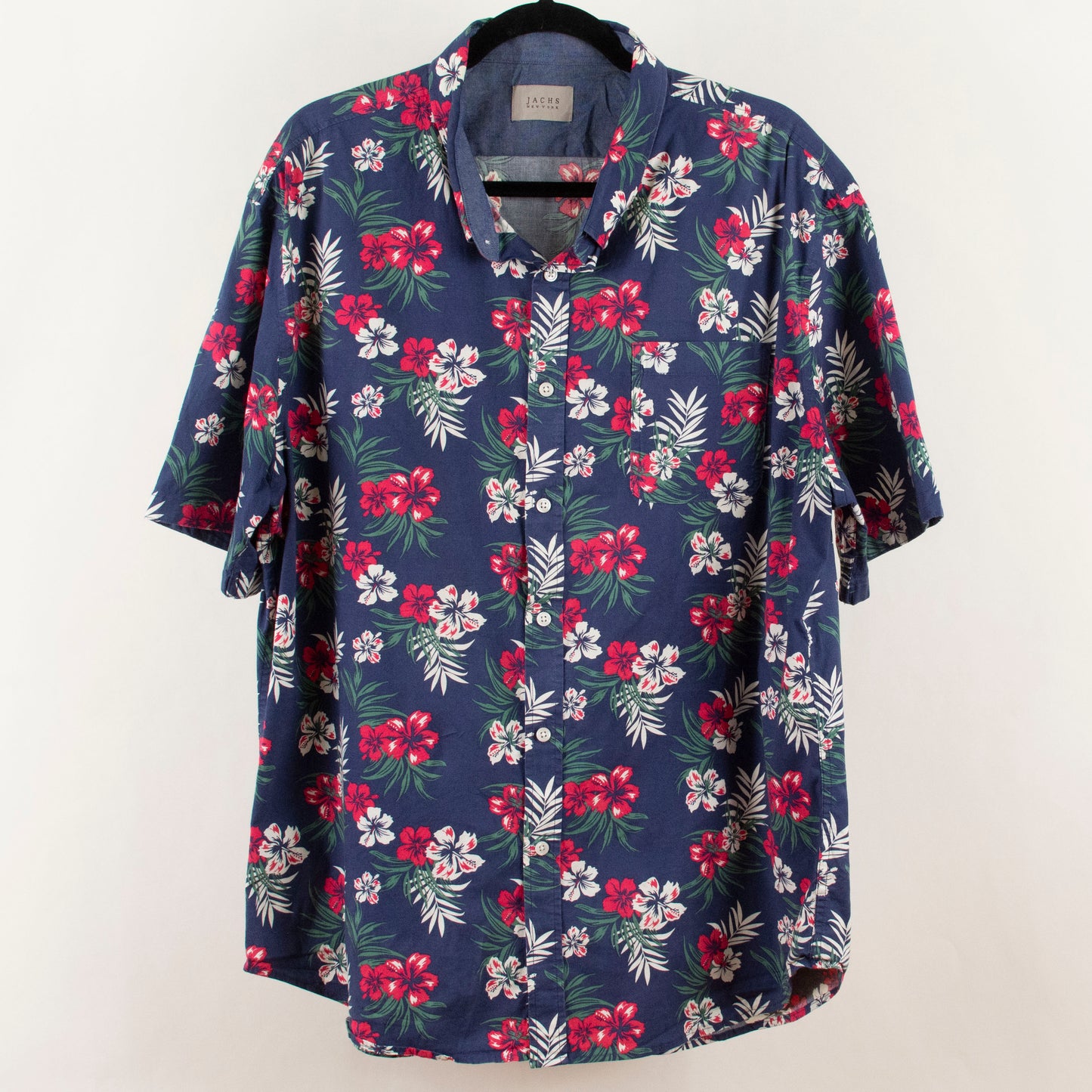 Camisa hawaiana azul marino (XL) Jachs New York
