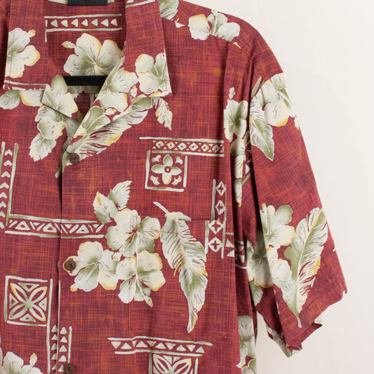 Camisa hawaiana rojo (XL) Royal Creations