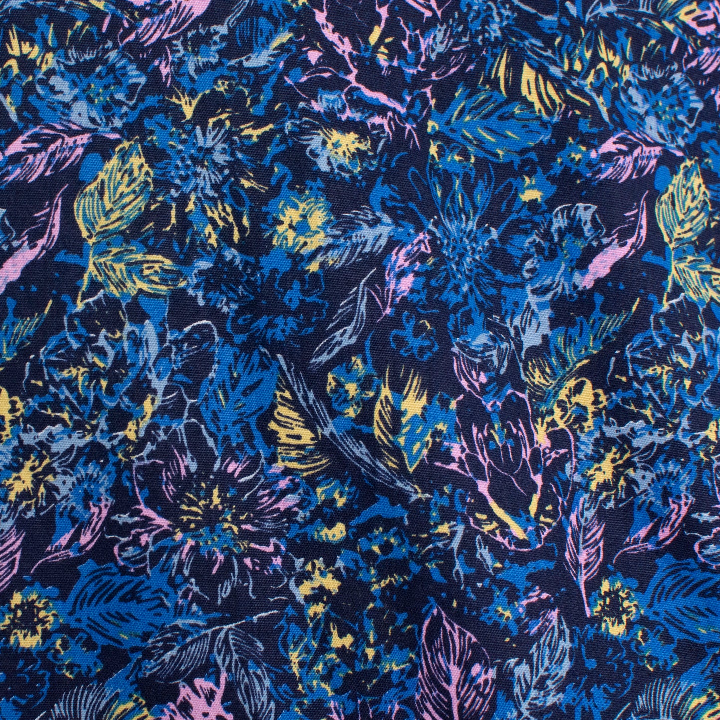 Camisa estampada azul marino (S) American Breed