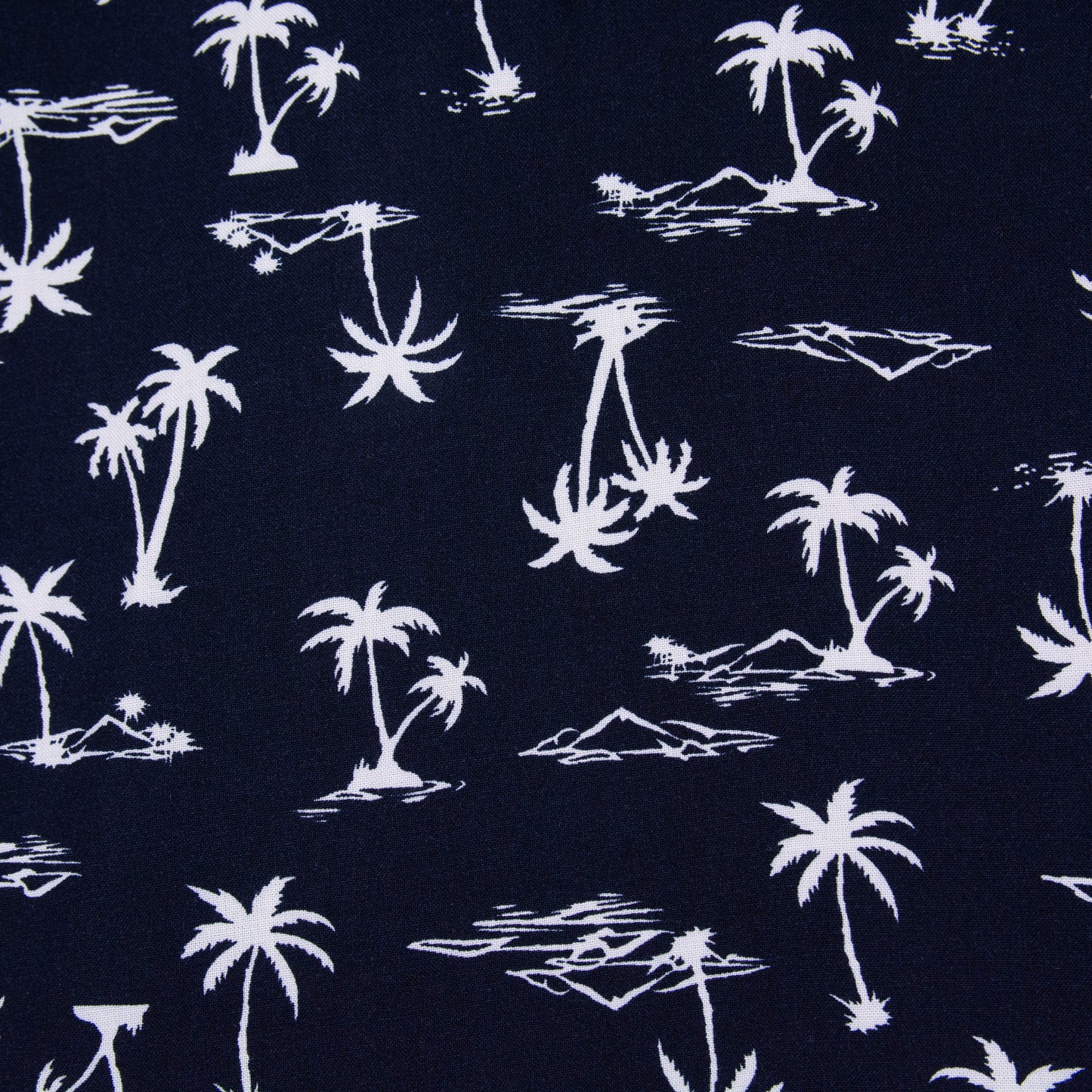 Camisa hawaiana manga corta azul plus