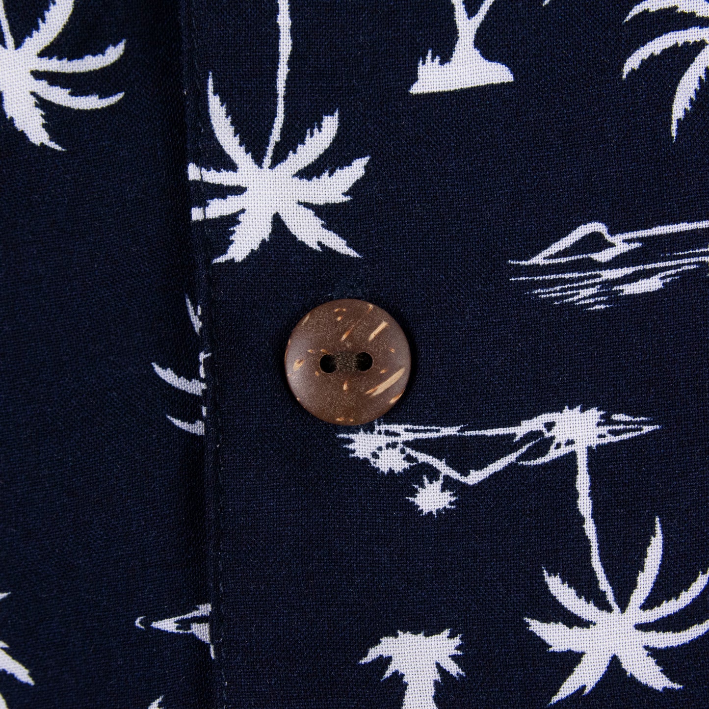 Camisa hawaiana manga corta azul plus