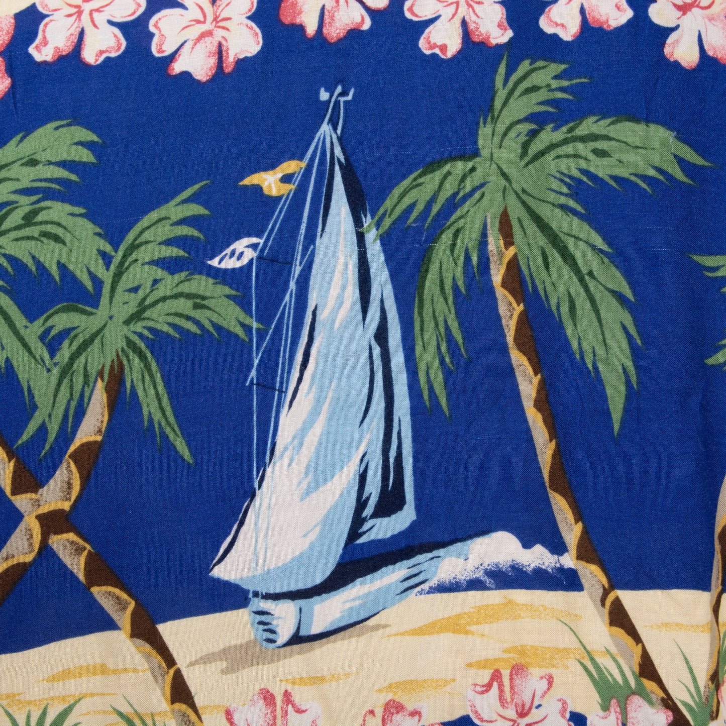 Camisa hawaiana azul (L) Utility