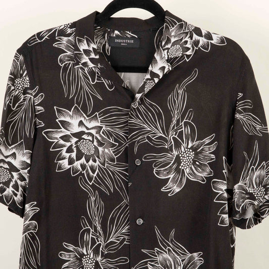 Camisa Hawaiana Negro (S) Industrie