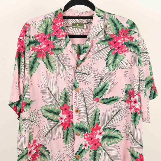 Camisa Hawaiana Rosa (XL) Coco republic