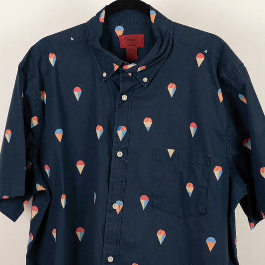 Camisa Estampada Azul (XL) Foundry