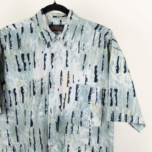 Camisa Hawaiana Azul (M) Mandate
