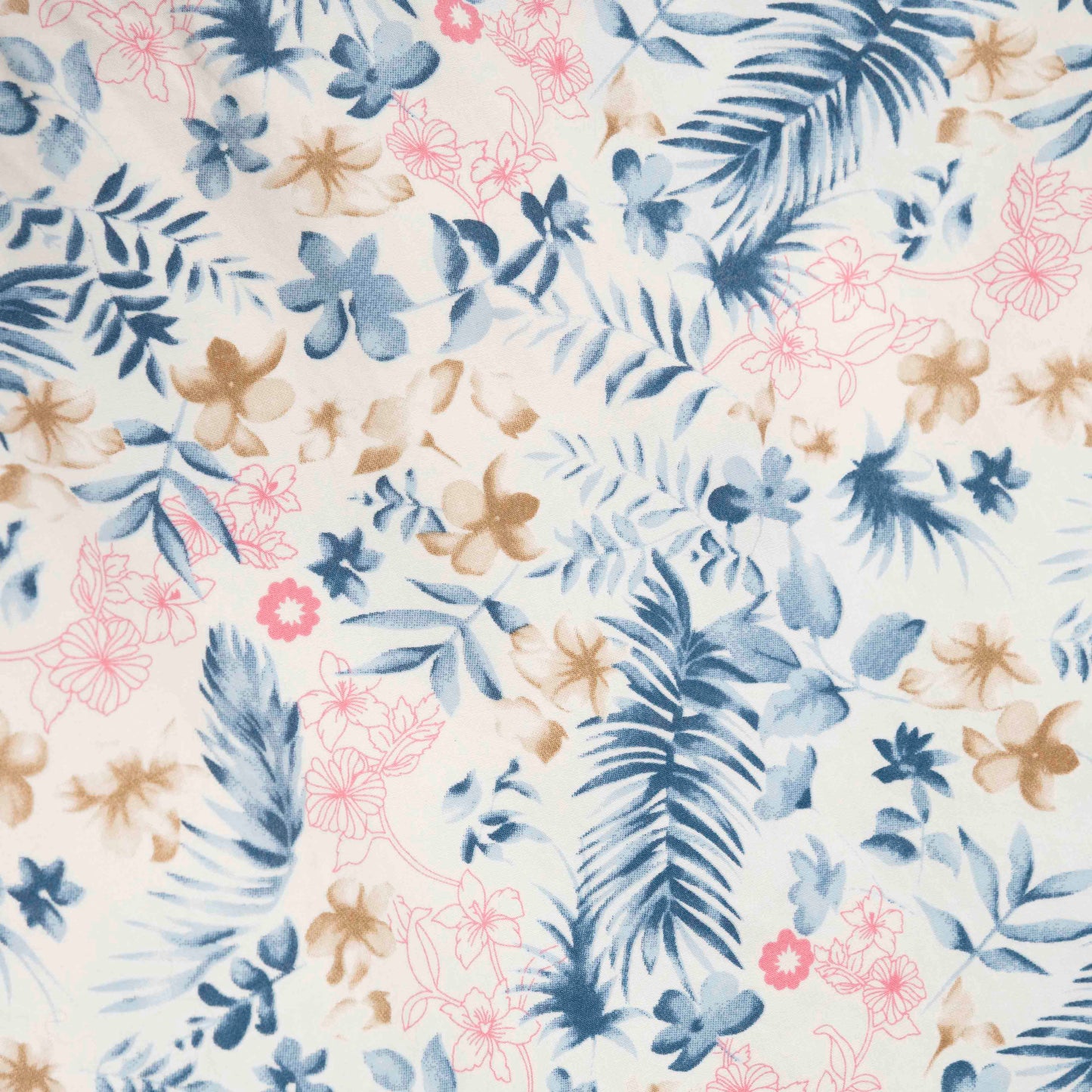 Camisa Estampada Blanco (L) Denim & Flower