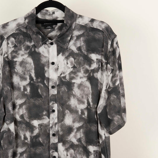 Camisa Estampada gris (M) Cotton on garments