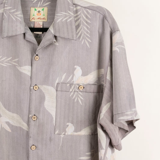Camisa hawaiana gris (XL) Joe Marlin