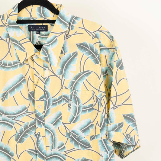 Camisa Estampada Amarillo (2XL) Elliots