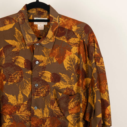 Camisa Estampada Cafe (XL) Trapp`s