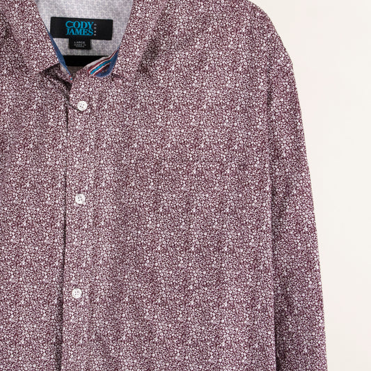 Camisa estampada cafe (L) Cody James