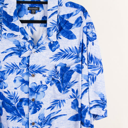 Camisa hawaiana azul (3XL) George