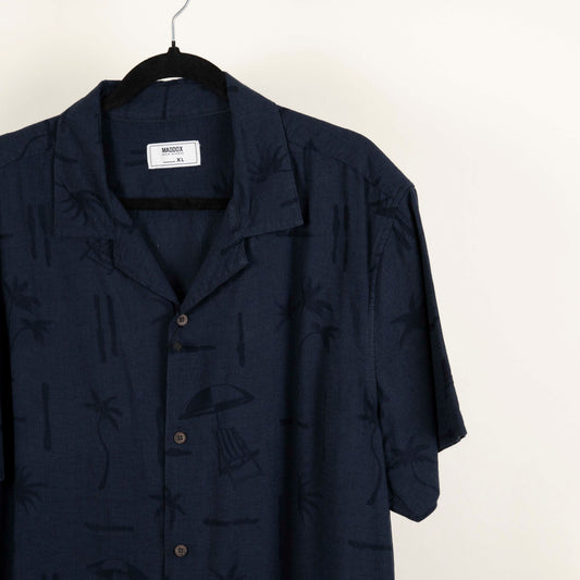 Camisa Hawaiana Azul (XL) Maddox