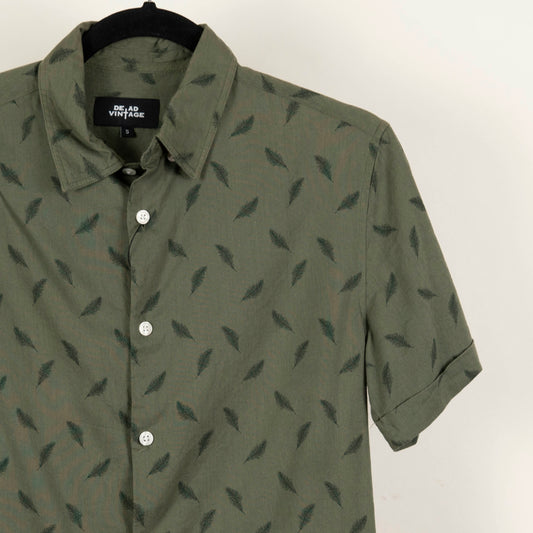 Camisa Estampada Verde (S) Dead Vintage