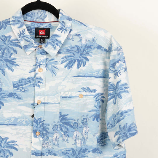 Camisa Hawaiana Azul (M) Quicksilver