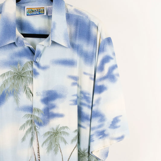 Camisa hawaiana azul (L) Big Creek