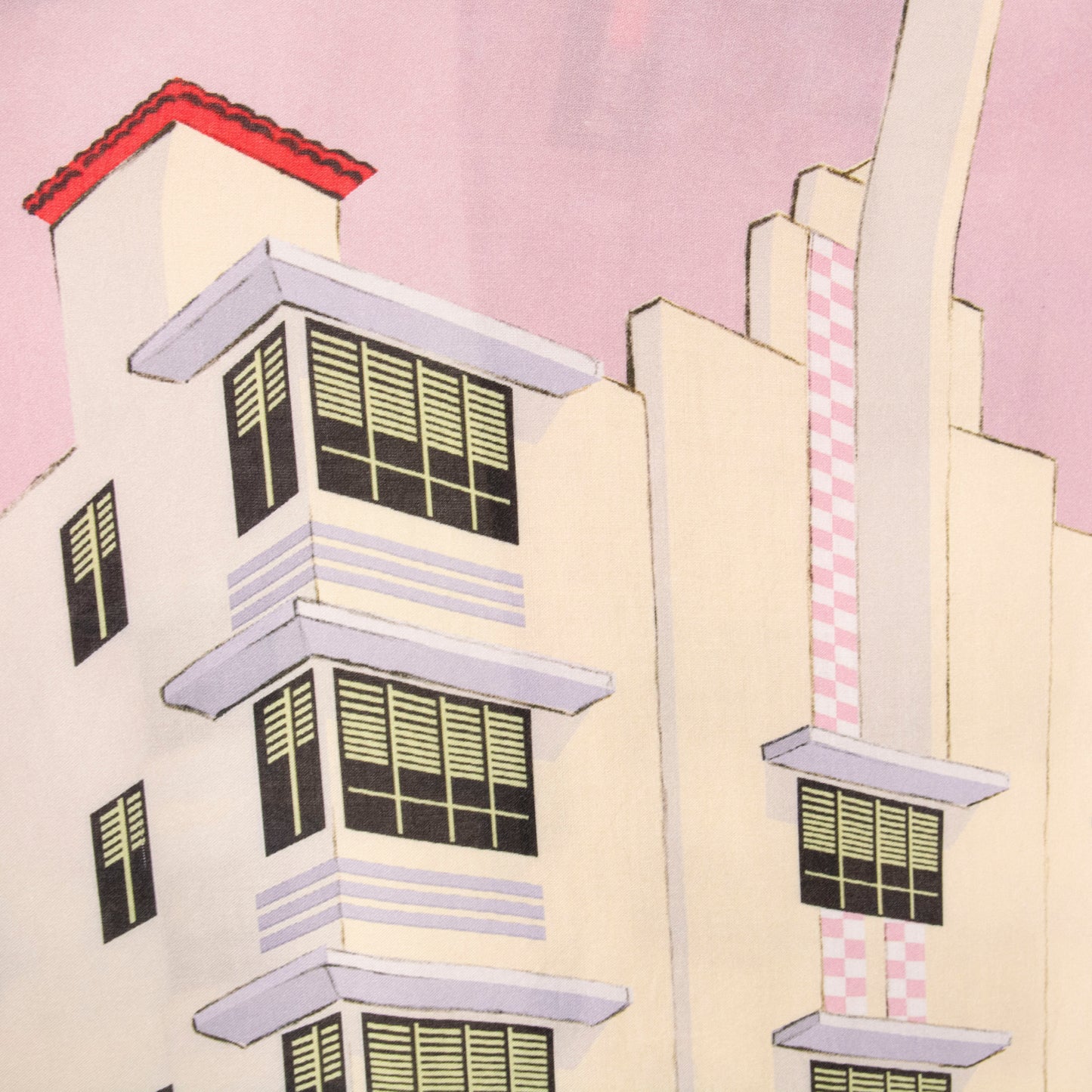 Camisa estampada rosa (S) Pacsun