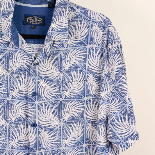 Camisa estampada azul (XL) Nat Nast