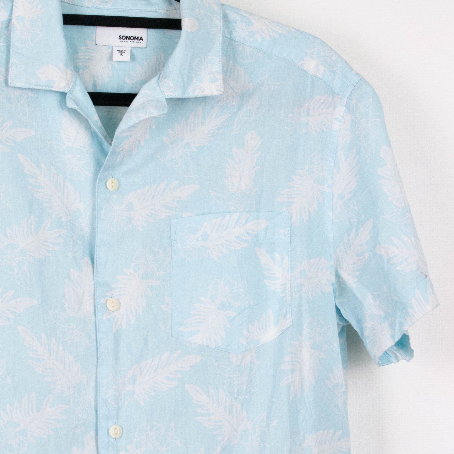 Camisa hawaiana azul (S) Sonoma