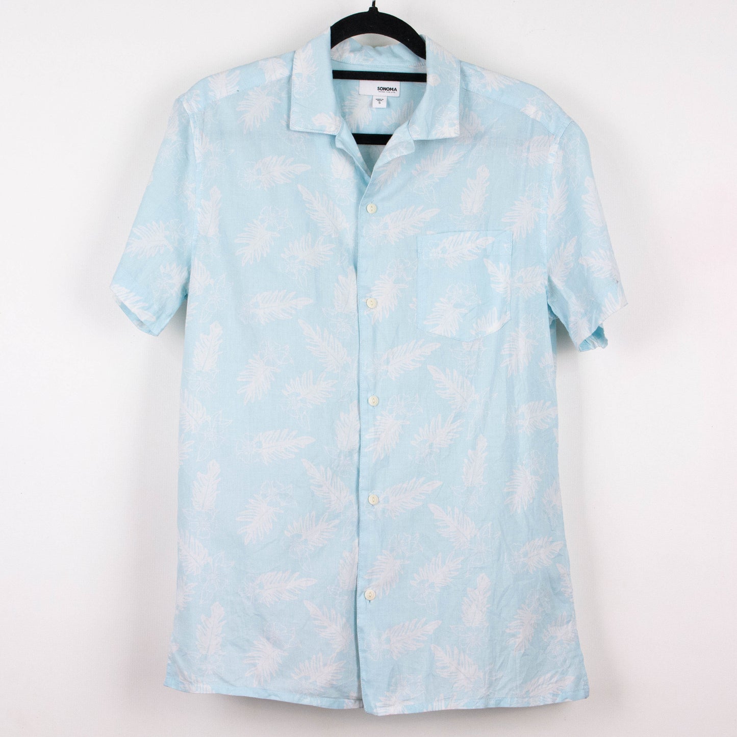 Camisa hawaiana azul (S) Sonoma