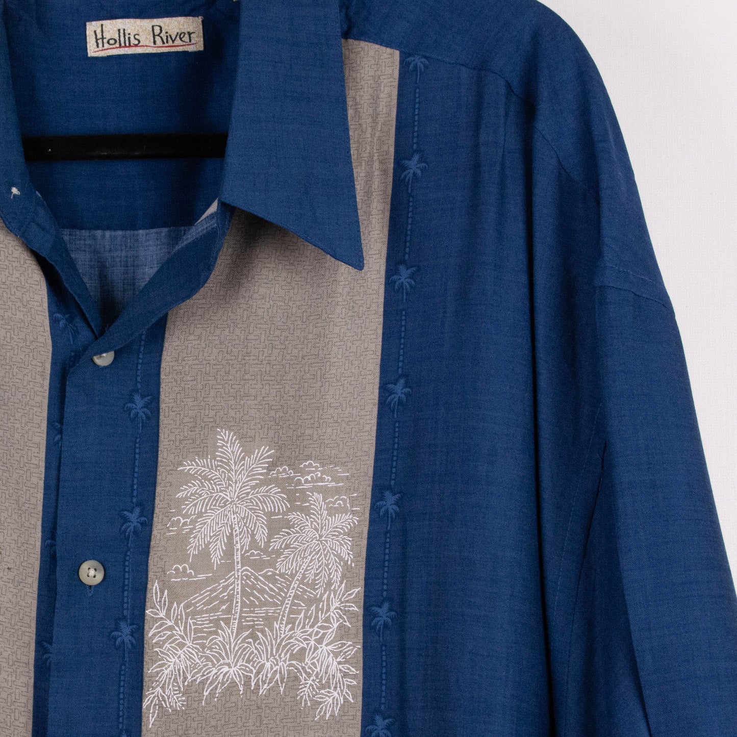 Camisa hawaiana azul (2XL) Hollis River