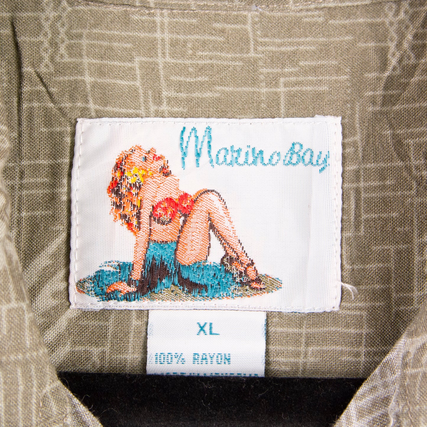 Camisa hawaiana verde (XL) Marino bay