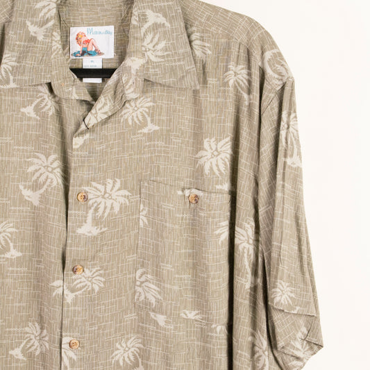 Camisa hawaiana verde (XL) Marino bay
