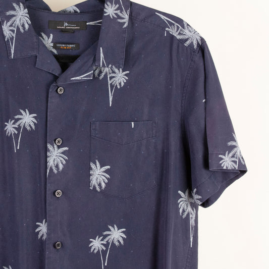 Camisa hawaiana azul (M) Marc Anthony