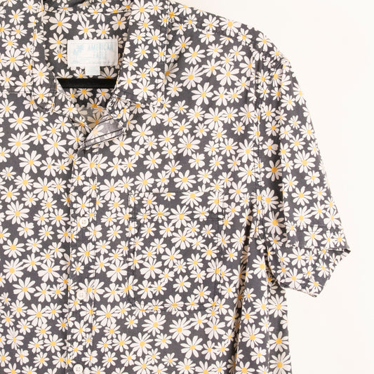 Camisa estampada negro (L) American Eagle