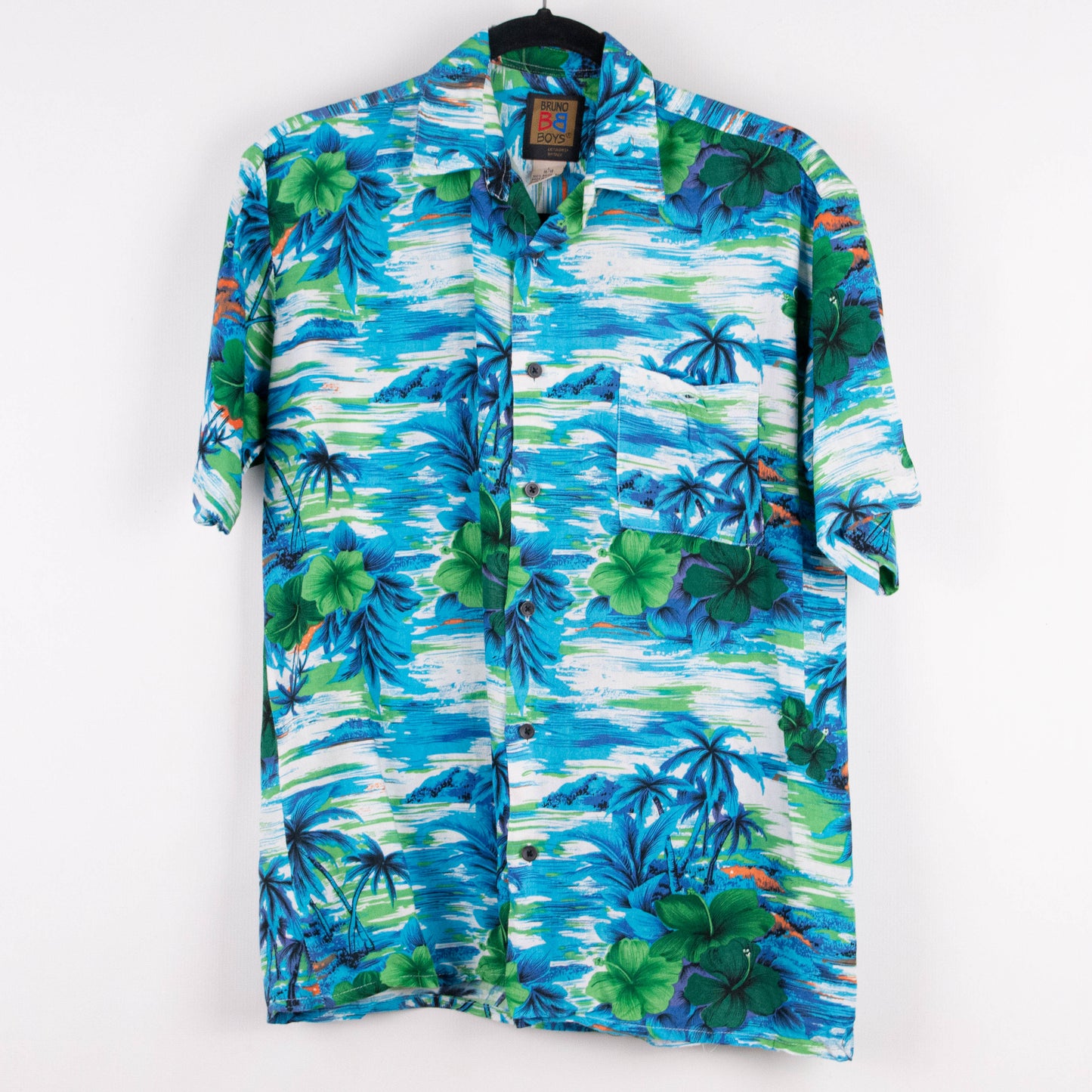Camisa hawaiana azul (S) Bruno Boys