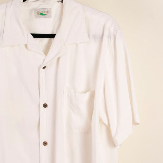 Camisa hawaiana blanco (3XL) Good life