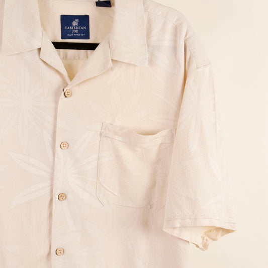 Camisa hawaiana beige (XL) Caribbean Joe