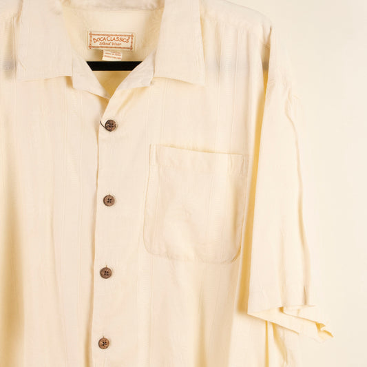 Camisa hawaiana beige (2XL) Boca classics