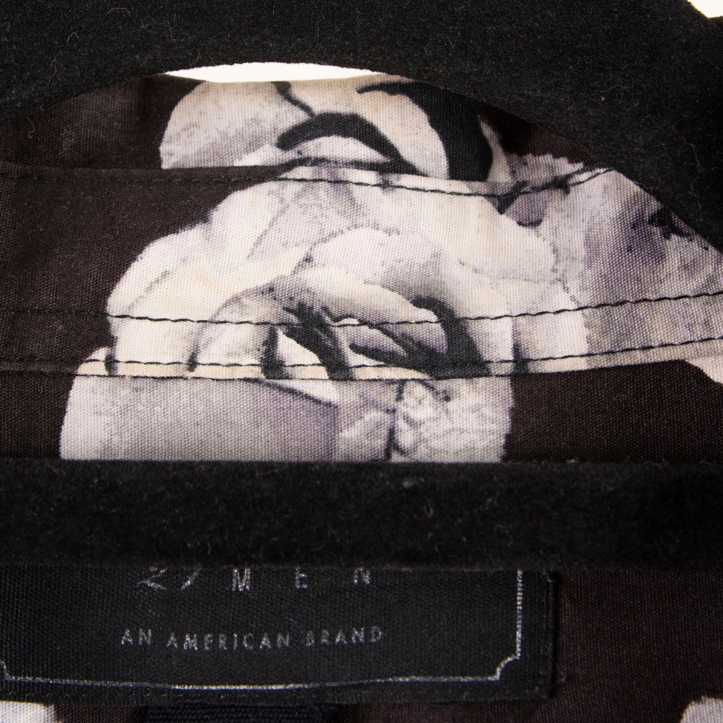 Camisa estampada negro (M) 2/ MEN